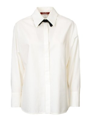 Elisabetta Franchi Necklace Shirt - White - Women | CA12356E2360