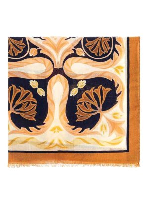 Max Mara Whiskey Beige Viscose Blend Scarf - Beige