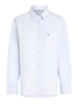 TOMMY HILFIGER: shirts - Oversize shirt in popline woman