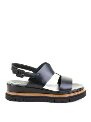 サンダル・ミュール Stuart Weitzman FW25 'Nudist Wrap' sandals (SL466 BLK) Stuart Weitzman Nudist Metallic Ankle-Wrap Sandals | Neiman