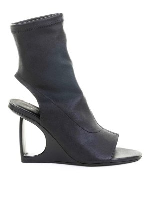 ショートブーツ・ブーティ Aquazzura AREMIDB0-SUE Ankle Boots bootie 75 in suede green aquazzura-bootie-75-in-suede-