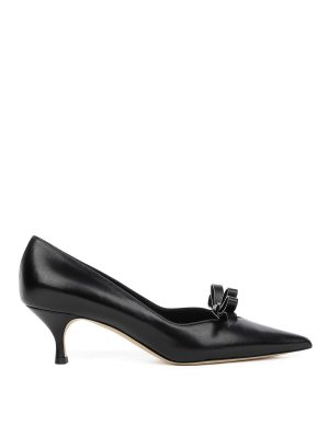 Casadei: court shoes - Black leather dollet