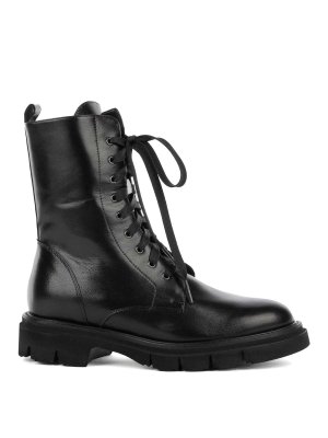 LUCA GROSSI: boots - Black biker in nappa