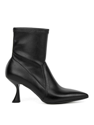Sergio Levantesi: ankle boots - Black Blash in Elasticized Leather