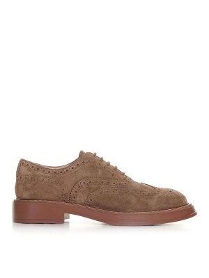 TOD'S: Loafers & Slippers - Tods Francesina Rondine tail in suede