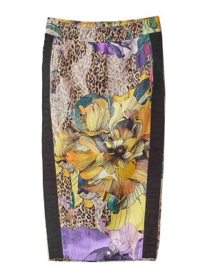 JUST CAVALLI: gonne al ginocchio  e longuette - Gonna Stampa Fiori