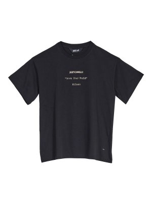 JUST CAVALLI: Tシャツ - Tシャツ - 黒