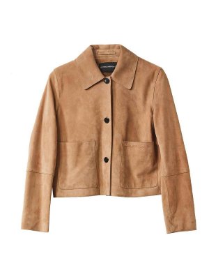 KARL LAGERFELD: giacche in pelle - Giacca in pelle tascabile