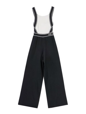 オールインワン・サロペット NENSI DOJAKA Women Jumpsuits NDSS25TRS073 BLACK Black Nensi Dojaka Kylie Jumpsuit In Black Stretch Jersey