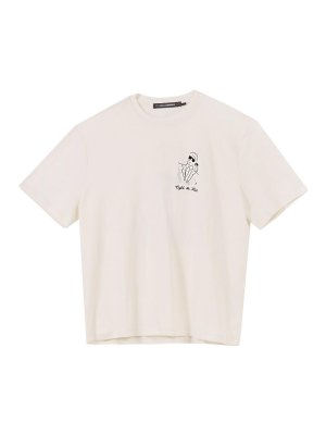KARL LAGERFELD: T-shirts - T-Shirt - Creme