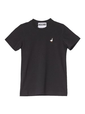 MOSCHINO: Camisetas - Camiseta - Negro