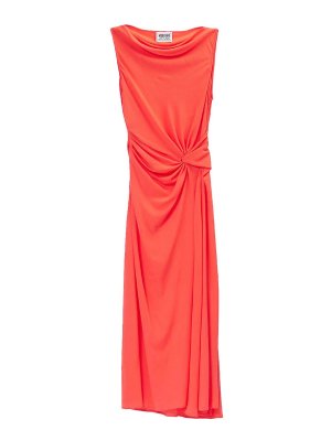 MOSCHINO JEANS: knee length dresses - Midi Crepe dress