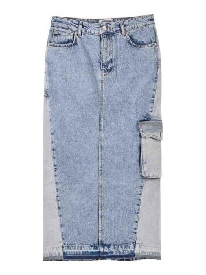 MOSCHINO JEANS: gonne al ginocchio  e longuette - Gonna Cargo Denim