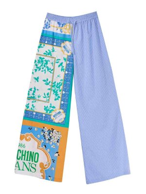 MOSCHINO JEANS: pantaloni casual - Pantalone Stampa Foulard