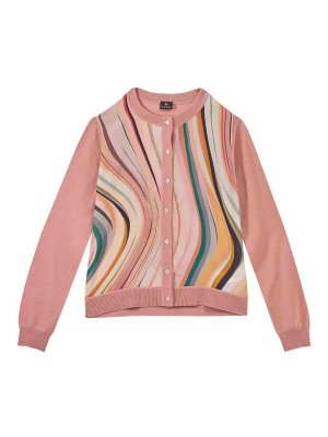 PS BY PAUL SMITH: cardigans - Cardigan Dusky Swirl