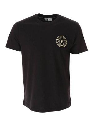 VERSACE JEANS: t-shirts - V  Emblem Tshirt