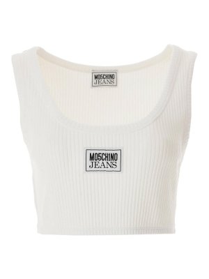 MOSCHINO JEANS: Tops & Débardeurs - Top - Blanc