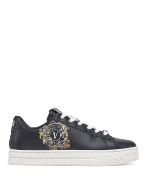 VERSACE JEANS: trainers - Court Baroque Emblem Sneakers