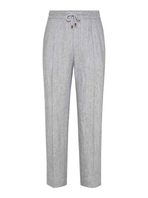 BRUNELLO CUCINELLI: カジュアルトラウザー - カジュアルパンツ - グレー