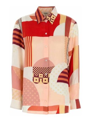 FENDI: shirts - `Patchwork` Shirt