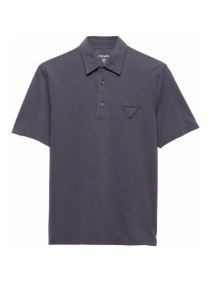 PRADA: polo shirts - Cotton Polo Shirt