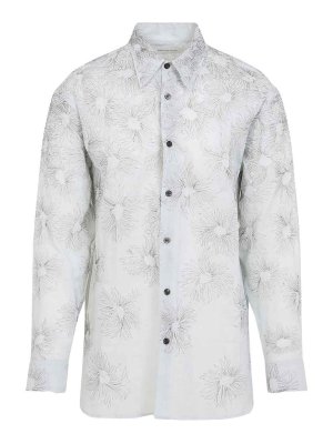 DRIES VAN NOTEN: shirts - Cami Oxford In Cotone Croom