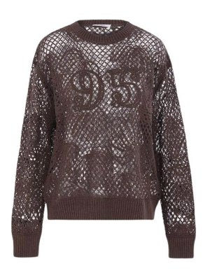 Max Mara: クルーネック - クルーネック - ブラウン