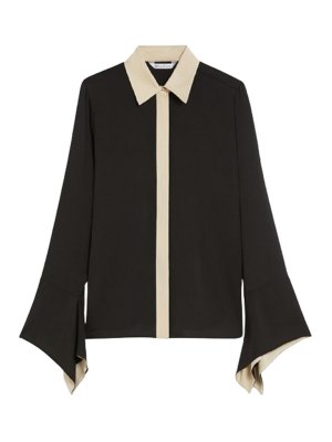 Max Mara: shirts - Shirt In Colorblock Silk