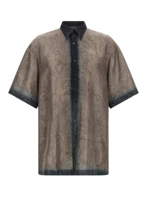 DRIES VAN NOTEN: shirts - Silk Shirt With Shaded Effect
