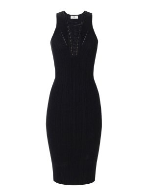 ELISABETTA FRANCHI: Vestidos media pierna - Vestido Midi - Negro
