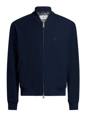 ETRO: casual jackets - Bomber Jacket With Pegasus Embroidery