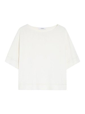 Max Mara: boat necks - Viscose Boat Neck Sweater