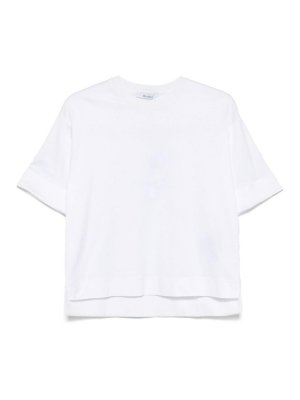 Max Mara: t-shirts - Oversize  Cotton T-Shirt