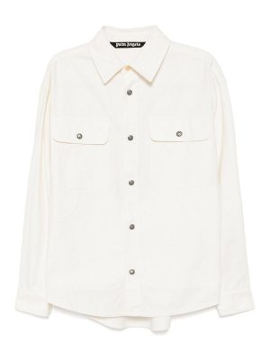 Palm Angels: casual jackets - Cotton Shirt Jacket