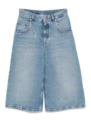 STELLA McCARTNEY: Trousers Shorts - Vintage Wash Denim Culottes