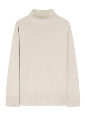 S MAX MARA: Rollkragenpullover  und Polo-Ausschnitt - Rollkragenpullover - Beige