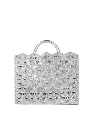 RABANNE: クロスボディバッグ - クロスボディバッグ - 銀
