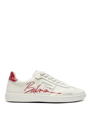 Balmain: Zapatillas - Zapatillas - Rojo