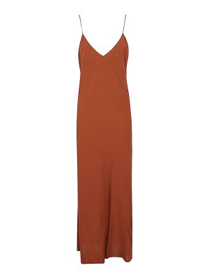 ALBERTO BIANI: maxi dresses - Georgette Long Slip Dress