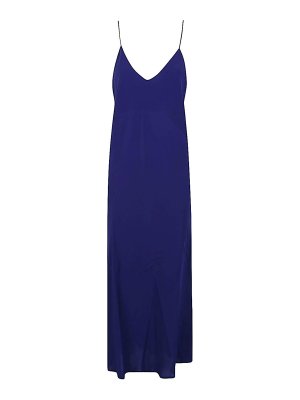 ALBERTO BIANI: maxi dresses - Georgette Long Slip Dress