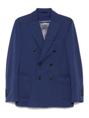 CIRCOLO 1901: casual jackets - Cotton Double-Breasted Jacket