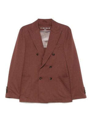 CIRCOLO 1901: casual jackets - Cotton Double-Breasted Jacket