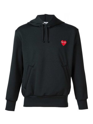 COMME DES GARCONS: Sweatshirts & Sweaters - Emblem Heart Cotton Hoodie