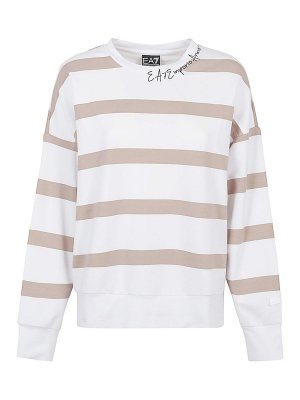 EA7 Emporio Armani: crew necks - Cotton Crewneck Sweatshirt