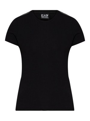 EA7 Emporio Armani: T-shirts - T-Shirt - Schwarz