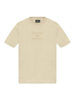 EMPORIO ARMANI: t-shirts - Logo Cotton T-Shirt