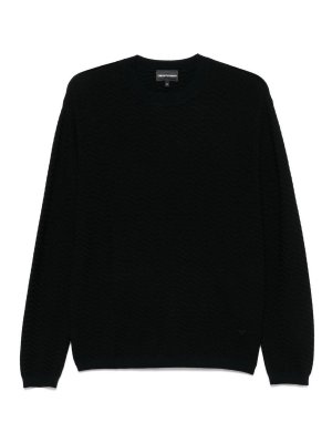 EMPORIO ARMANI: crew necks - Wool Blend Crewneck Sweater