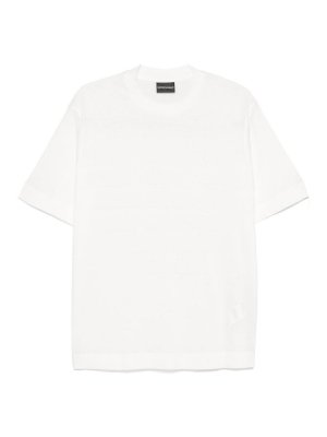 EMPORIO ARMANI: t-shirts - Logo Cotton T-Shirt