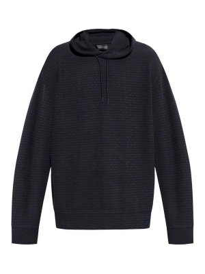EMPORIO ARMANI: Felpe e maglie - Con cappuccio del logo allover