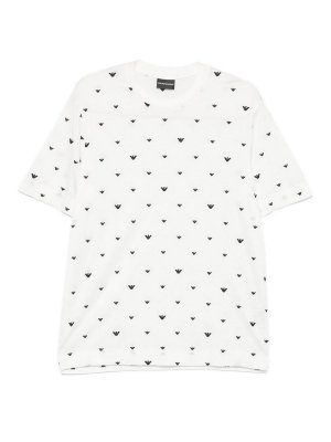 EMPORIO ARMANI: t-shirts - Allover Logo T-Shirt